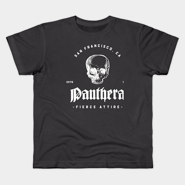 Panthera gothic style design Kids T-Shirt by ECTees